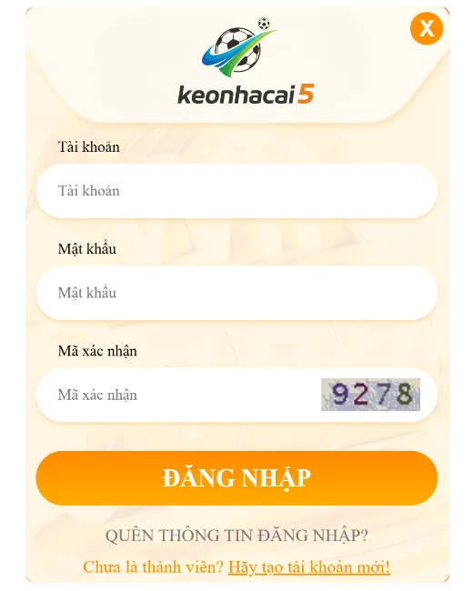 Hướng dẫn đăng nhập qua đường link chính thức của Keonhacai5